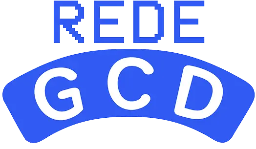 Banner da Rede GCD com a logo e ilustrações de pessoas.